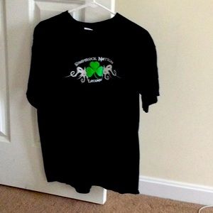 Womens shamrock nation. Laconia short sleeve t shirt. Size Large. Black. New.